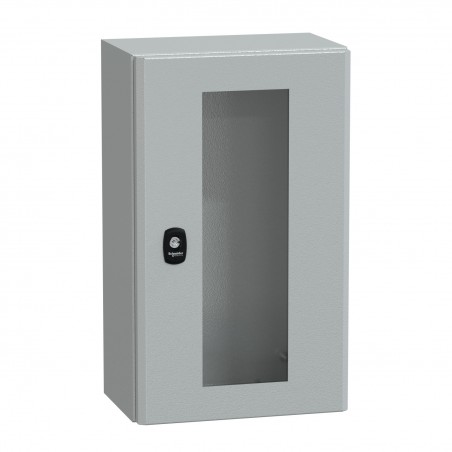 NSYS3D5320T Coffret métallique étanche IP66 - 500x300x200 - Porte vitrée - Spacial S3D - Schneider Electric