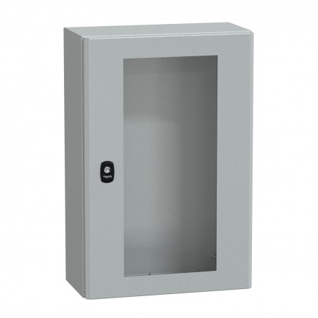 NSYS3D6420T Coffret métallique étanche IP66 - 600x400x200 - Porte vitrée - Spacial S3D - Schneider Electric