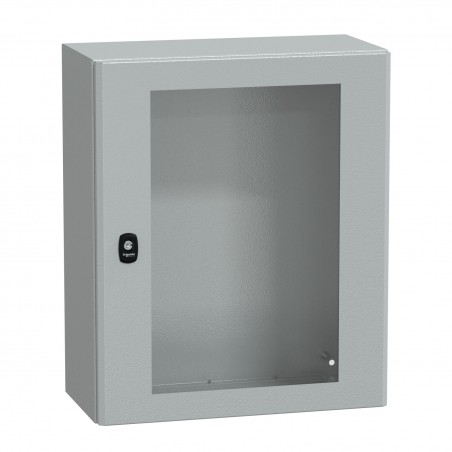 NSYS3D6525T Coffret métallique étanche IP66 - 600x500x250 - Porte vitrée - Spacial S3D - Schneider Electric