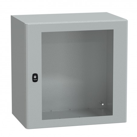 NSYS3D6640T Coffret métallique étanche IP66 - 600x600x400 - Porte vitrée - Spacial S3D - Schneider Electric