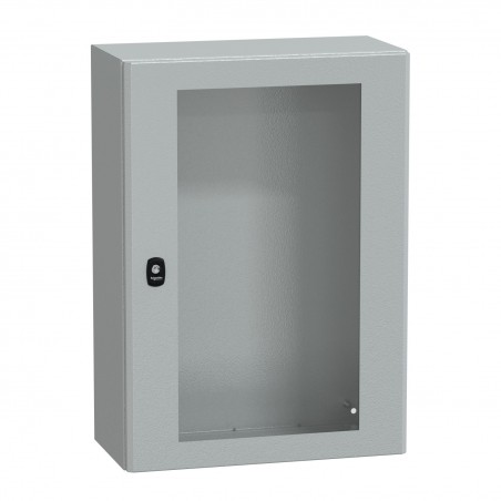 NSYS3D7525T Coffret métallique étanche IP66 - 700x500x250 - Porte vitrée - Spacial S3D - Schneider Electric