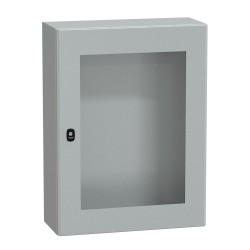 NSYS3D8625T Coffret métallique étanche IP66 - 800x600x250 - Porte vitrée - Spacial S3D - Schneider Electric