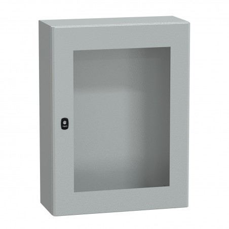 NSYS3D8625T Coffret métallique étanche IP66 - 800x600x250 - Porte vitrée - Spacial S3D - Schneider Electric