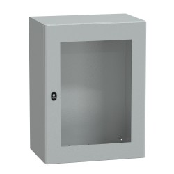 NSYS3D8640T Coffret métallique étanche IP66 - 800x600x400 - Porte vitrée - Spacial S3D - Schneider Electric