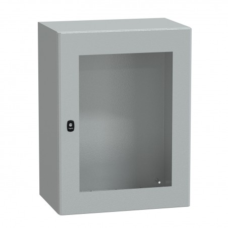 NSYS3D8640T Coffret métallique étanche IP66 - 800x600x400 - Porte vitrée - Spacial S3D - Schneider Electric
