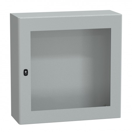 NSYS3D8830T Coffret métallique étanche IP66 - 800x800x300 - Porte vitrée - Spacial S3D - Schneider Electric