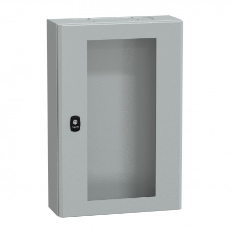 NSYS3DM6415T Coffret métallique étanche IP66 - 600x400x150 - Porte vitrée - Spacial S3D - Schneider Electric