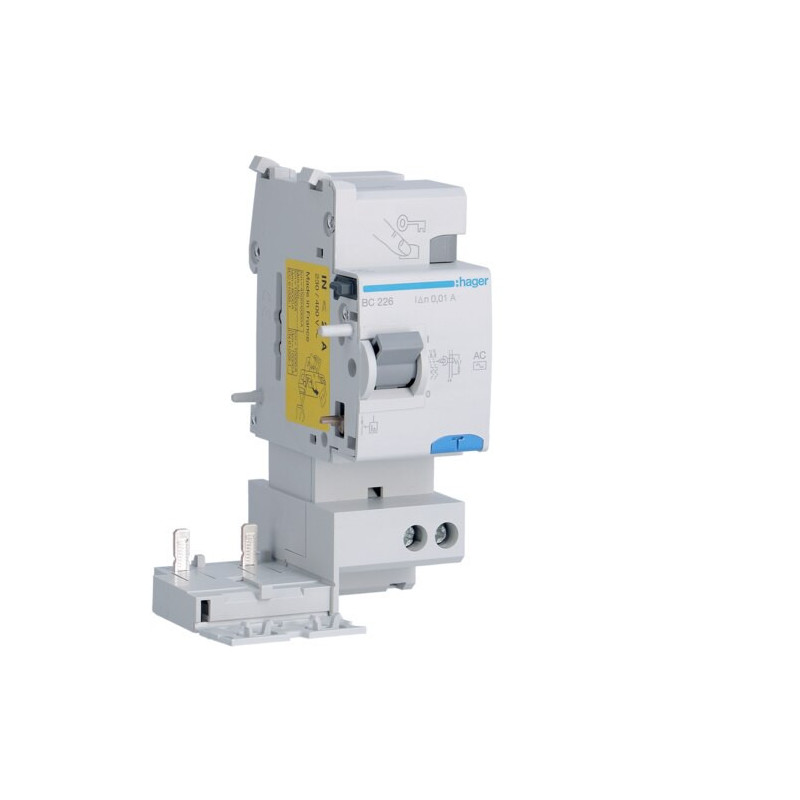 BC226 Hager Bloc différentiel 2P 25A 10mA type AC