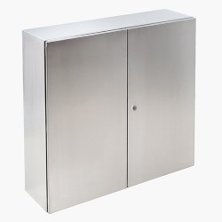Armoire électrique INOX 316L étanche IP55 - 1200x1000x300 - 2 portes - plaque fournie - Argenta IDE