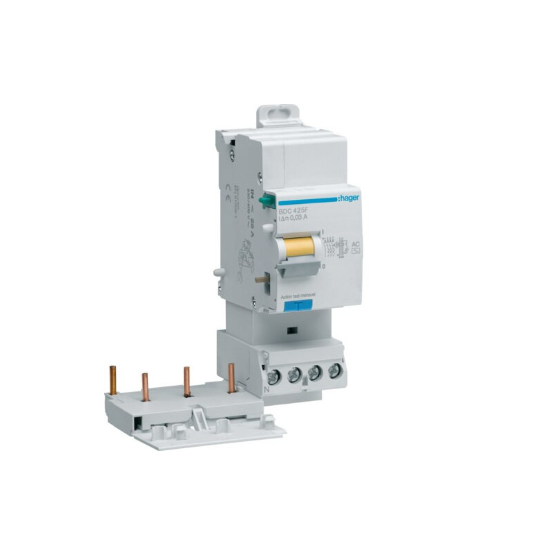 BDC425F Hager Bloc différentiel 3P+N 25A 30mA type AC