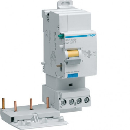BDC425F Hager Bloc différentiel 3P+N 25A 30mA type AC