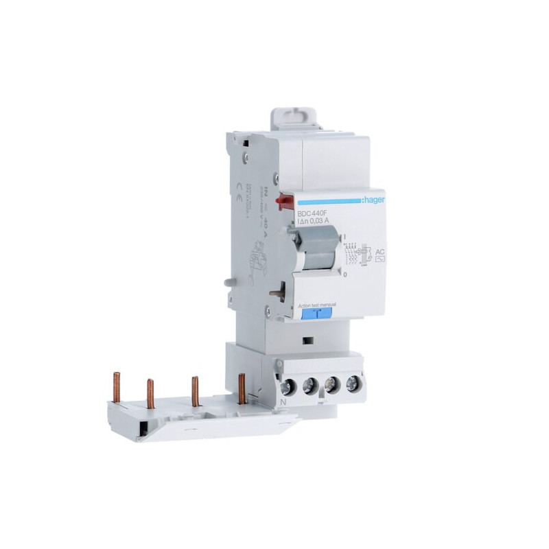 BDC440F Hager Bloc différentiel 3P+N 40A 30mA type AC