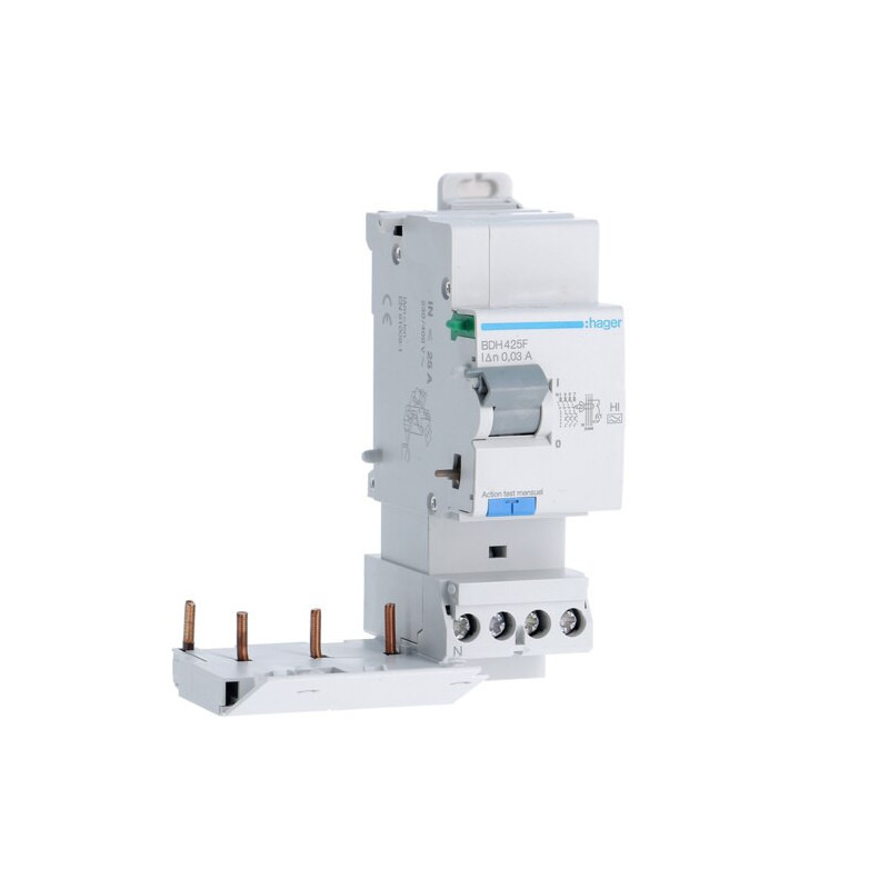 BDH425F Hager Bloc différentiel 3P+N 25A 30mA haute immunité