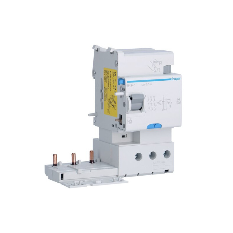 BF340 Hager Bloc différentiel 3P 40A 300mA type haute immunité