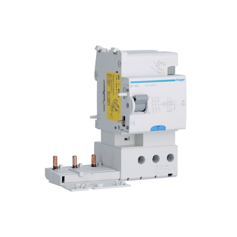 BF363 Hager Bloc différentiel 3P 63A 300mA type haute immunité