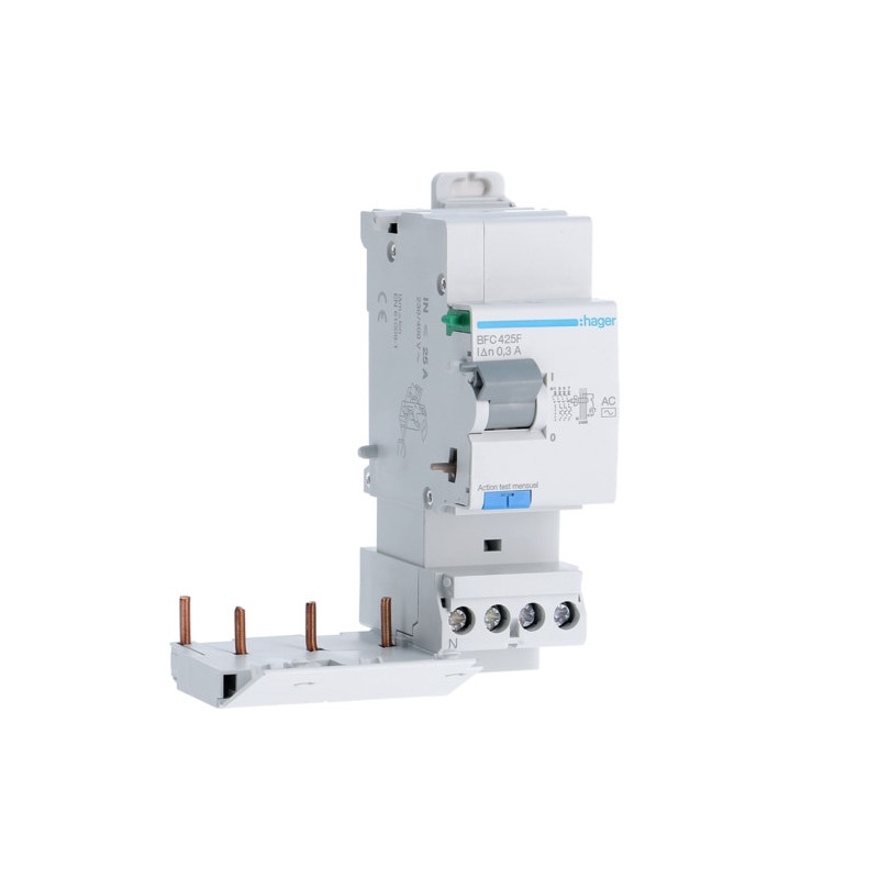 BFC425F Hager Bloc différentiel 3P+N 25A 300mA type AC