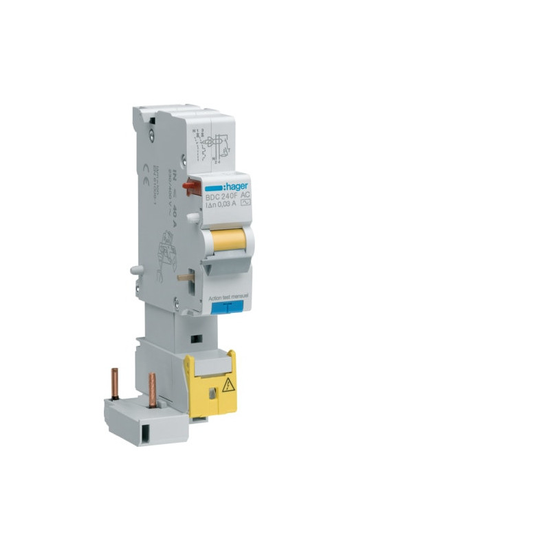 BFH225F Hager Bloc différentiel 1P+N 25A 300mA haute immunité