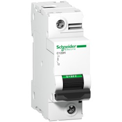 A9N18446 Schneider C120H disjoncteur 1P Schneider 80 A - 1P - courbe C - 15kA - À vis