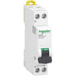 A9P24601 Schneider - Disjoncteur 1A - phase neutre 1P+N - Courbe C - 10kA - Bornes à vis - Schneider IDT40N
