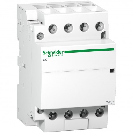 GC6340M5 Schneider - Contacteur tétrapolaire - 4NO - 63A - Bobine 220 à 240Vca - Vis