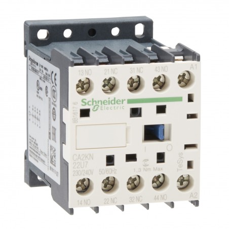 CA2KN22U7 Schneider - Contacteur tétrapolaire - 2NO+2NF - 10A - Bobine 240Vca - Vis - CA2KN