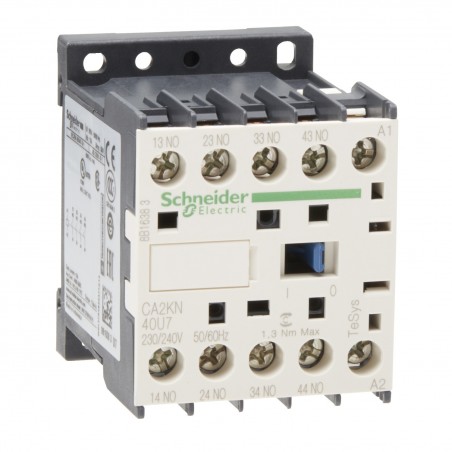 CA2KN40U7 Schneider - Contacteur tétrapolaire - 4NO - 10A - Bobine 240Vca - Vis - CA2KN