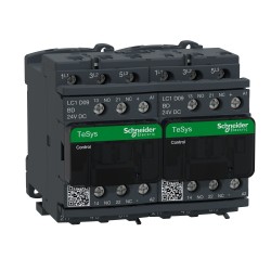LC2D09BD Schneider - Contacteur inverseur tripolaire - 3NO - 9A - Bobine 24Vcc - Vis