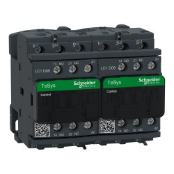 LC2D09F7 Schneider - Contacteur inverseur tripolaire - 3NO - 9A - Bobine 110Vca - Vis