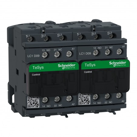LC2D09F7 Schneider - Contacteur inverseur tripolaire - 3NO - 9A - Bobine 110Vca - Vis