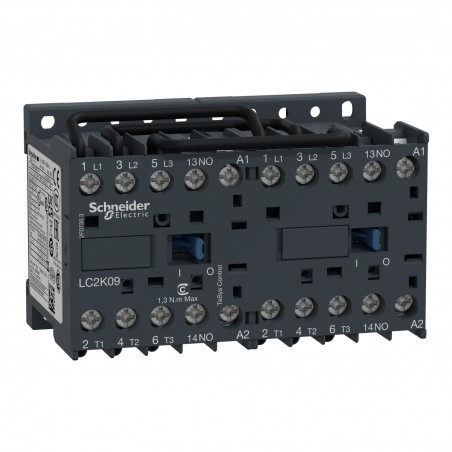 LC2K0901B7 Schneider - Contacteur inverseur tripolaire - 3NO - 9A - Bobine 24Vca - Vis
