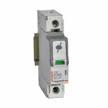 412220 Legrand - Parafoudre unipolaire de type 2 autoprotégé - 20 kA    - report de signalisation