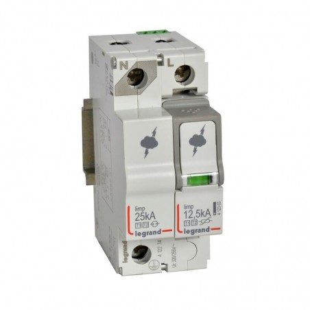 412274 Legrand - Parafoudre phase neutre de type 2  - 60kA - report de signalisation