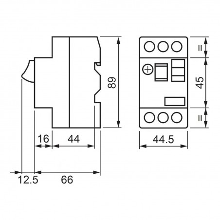 GV2ME203 - disjoncteur moteur Schneider GV2ME - 13 à 18A - 3P 3d - déclencheur magnéto-thermique avec bornes automatiques