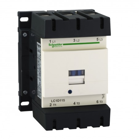 LC1D115E7 Schneider - Contacteur tripolaire - 3NO - 115A - Bobine 48Vca - Vis