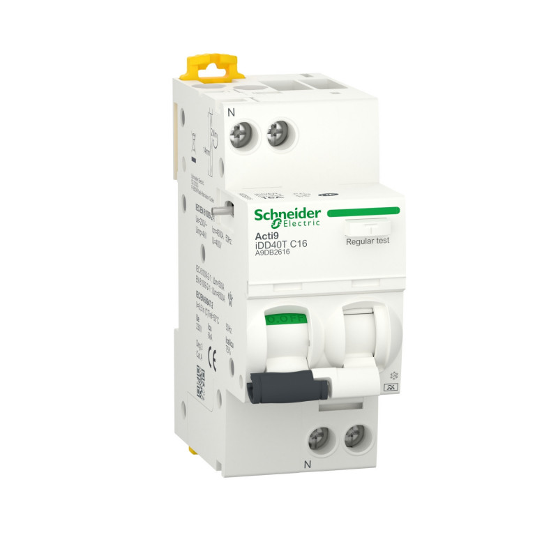 A9DB2616 - Disjoncteur différentiel 1P+N 30mA - 16A - Type A-Si - 6kA - Schneider iDD40T