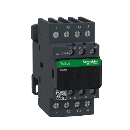 LC1D188P7 Schneider - Contacteur tétrapolaire - 2NO+2NF - 32A - Bobine 230Vca - Vis