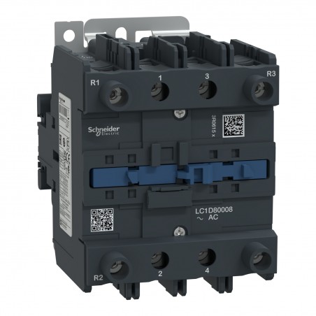 LC1D80008P7 Schneider - Contacteur tétrapolaire - 2NO+2NF - 125A - Bobine 230Vca - Vis