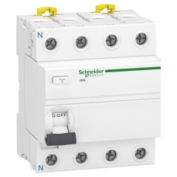 A9R55440  - Interrupteur différentiel tétrapolaire 30mA - 40A - Type AC - Schneider Acti9 iIDK