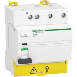 A9R67763 Schneider - interrupteur différentiel triphasé + neutre 30mA - 63A - Type AC - Acti9 iIG40