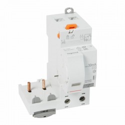 410402 Legrand  Bloc différentiel à vis DX³ - 2P 230V- 63A - type AC 30mA