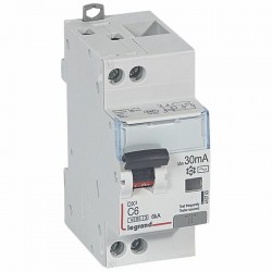 410703 Legrand  Disjoncteur différentiel 6A type AC 30mA - courbe C - DX³4500 1P+N