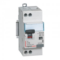 410705 Legrand  Disjoncteur différentiel 16A type AC 30mA - courbe C - DX³4500 1P+N