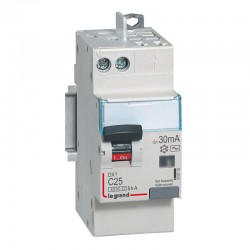 410719 Legrand  Disjoncteur différentiel 25A type AC 30mA - DX³4500 1P+N
