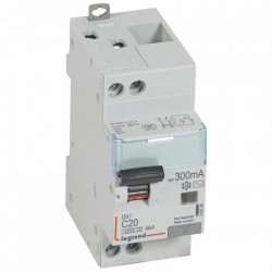410726 Legrand  Disjoncteur différentiel 20A type AC 300mA - courbe C - DX³4500 1P+N