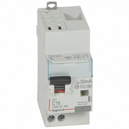 410761 Legrand  Disjoncteur différentiel 16A type F 30mA - DX³4500 1P+N