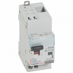 410763 Legrand  Disjoncteur différentiel 25A type F 30mA - DX³4500 1P+N