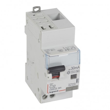410764 Legrand  Disjoncteur différentiel 32A type F 30mA - DX³4500 1P+N