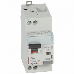 410788 Legrand  Disjoncteur différentiel  32A 30mA type AC 1P+N DX³6000 10kA