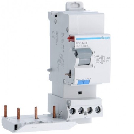 BDC440F Hager Bloc différentiel 3P+N 40A 30mA type AC