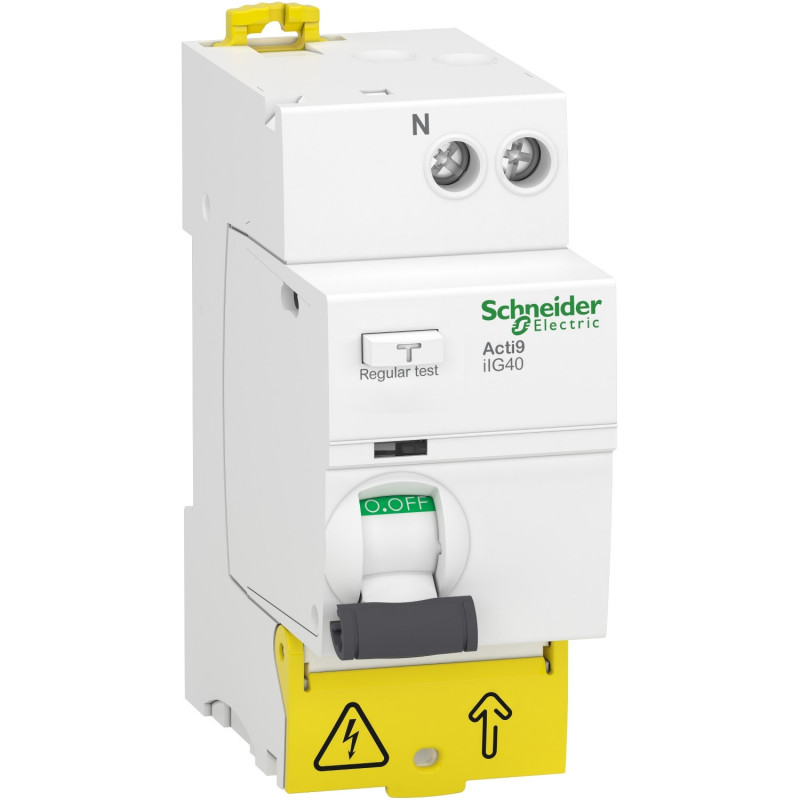 A9R67640  - Interrupteur différentiel 1P+N 30mA - 40A - Type AC - Schneider Acti9 iIG40